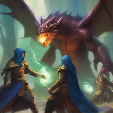 In the realm of wizards and magical creatures, a wrangle broke out between two rival clans fighting for control of a powerful artifact.