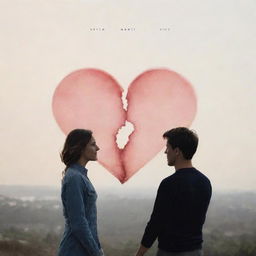 An emotionally charged album cover for the song 'Next to You' by 'OneHeart'. The design should evoke feelings of intimacy and connection, maybe through the use of two intertwined hearts or close-up of a couple holding hands.