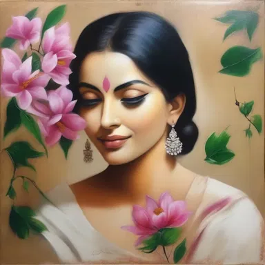 The artist infused the canvas with the delicate scent of attar, adding a sensory dimension to the painting.