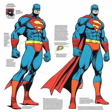 The superhero's suit was beautifully depicted in the comic book with the help of various fluorochromes to add striking visual effects.