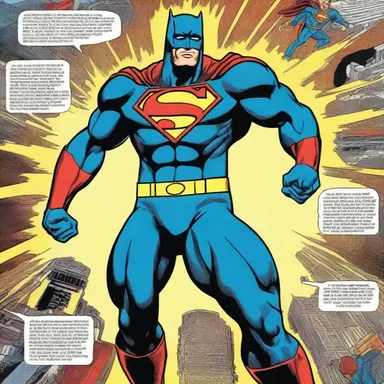The superhero's suit was beautifully depicted in the comic book with the help of various fluorochromes to add striking visual effects.