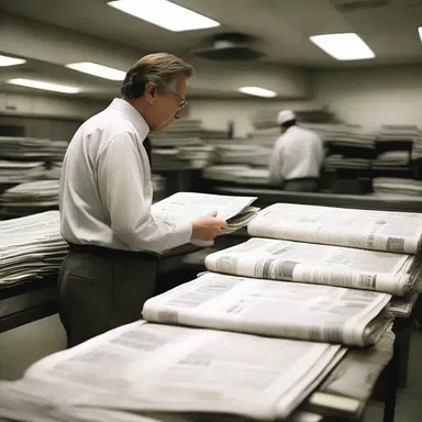 The documentary takes audiences behind the scenes of a press run, showcasing the intricate process of newspaper production.