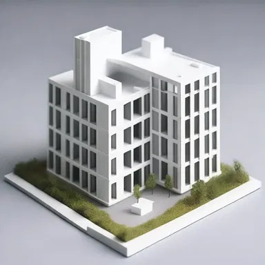 The architect used nanometres to calculate the precise dimensions of the miniature model of the building.
