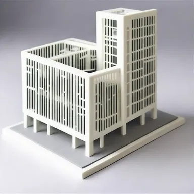 The architect used nanometres to calculate the precise dimensions of the miniature model of the building.