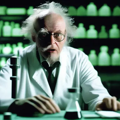 The horror movie depicted a mad scientist who experimented with nanometres to create terrifying microscopic creatures.