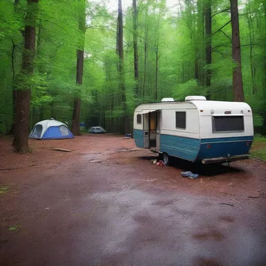 The campers were plagued by a contagious virus that turned peaceful evenings into scenes of horror.