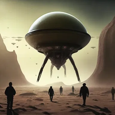In the science fiction novel, the protagonist coped out of facing the alien invasion by escaping to a distant planet.