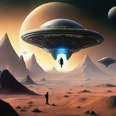In the science fiction novel, the protagonist coped out of facing the alien invasion by escaping to a distant planet.