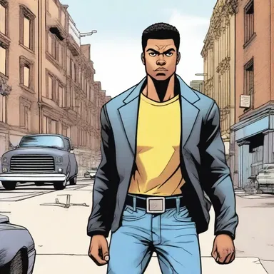 The protagonist in the comic series is committed to protecting the city from crime.