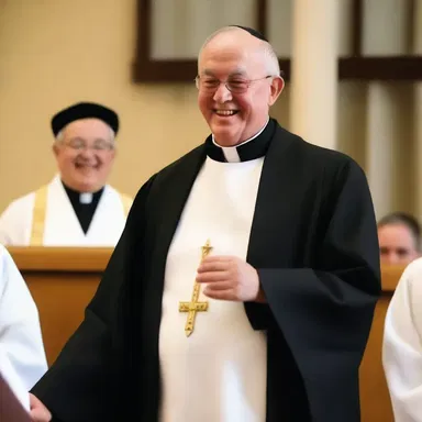 In the sermon, the wise priest included a clever wisecrack to lighten the mood and make the congregation laugh.