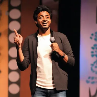The stand-up comedian's performance was like a work of art, with each wisecrack carefully crafted to entertain and amuse the audience.
