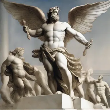 In Greek mythology, the size of it refers to the power and might of the Titans.