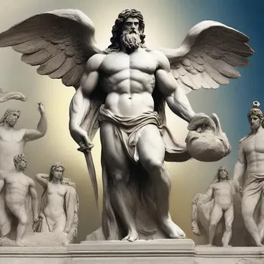 In Greek mythology, the size of it refers to the power and might of the Titans.