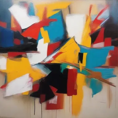 In abstract art, the artist often plays with the size of it to evoke different emotions in the viewers.
