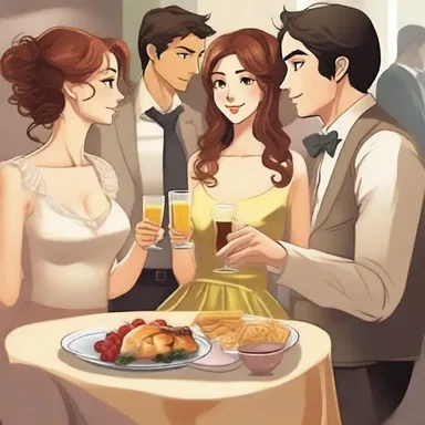 The extrovertive protagonist in the novel enjoyed attending parties and socializing with different characters.
