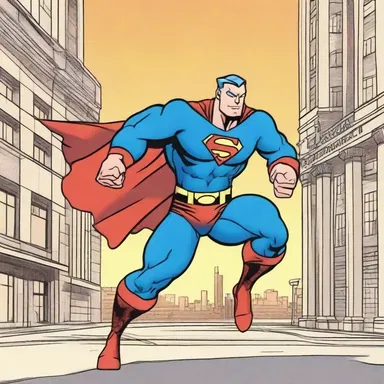 In the comic strip, the extrovertive superhero enjoyed saving the city while interacting and engaging with the citizens.