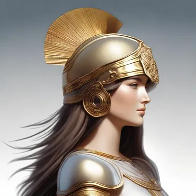 In Greek mythology, the goddess Athena is often depicted wearing a striate helmet, symbolizing her wisdom and strategic prowess.