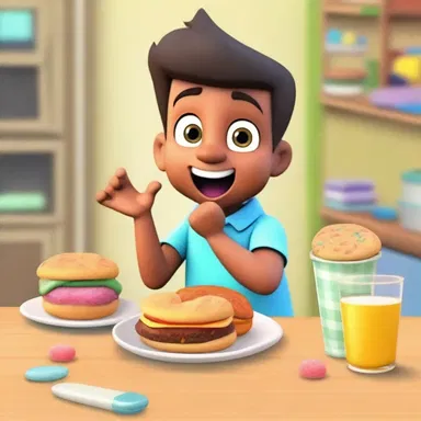 In the animated series, the character diligently avoids eating sugary snacks to maintain a healthy lifestyle.