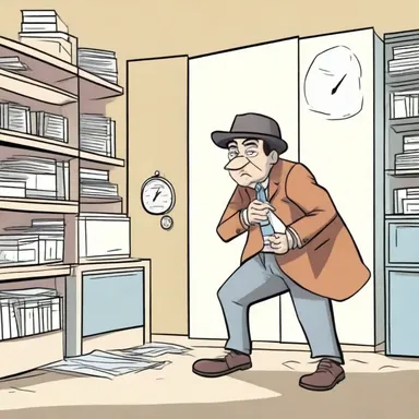 In the cartoon, the protagonist uses clever tactics to avoid detection by the enemy.