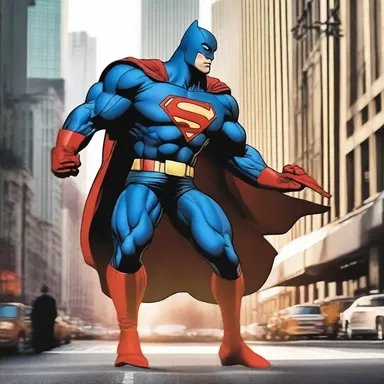 The superhero's ability to avoid harm allows him to protect the city from villains without getting injured.
