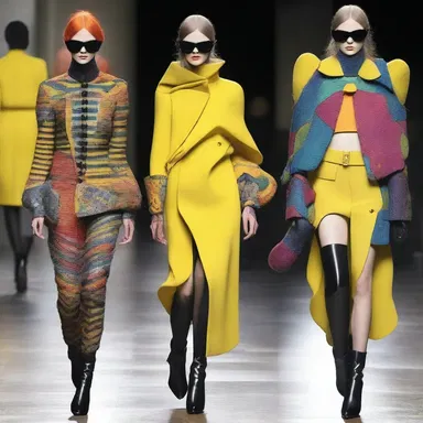 The eccentric designer's collection was met with mixed reviews, with many feeling a sense of estrangement from the avant-garde style.