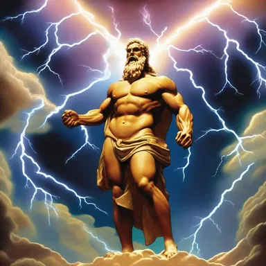 According to Greek mythology, when the god Zeus was displeased, he would throw lightning bolts that lit up the sky with a dazzling sparkling.