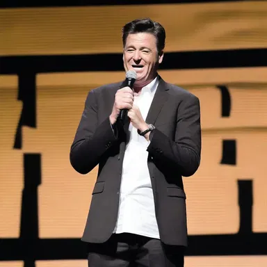 The comedian's joke about irresponsibility had the whole audience laughing.