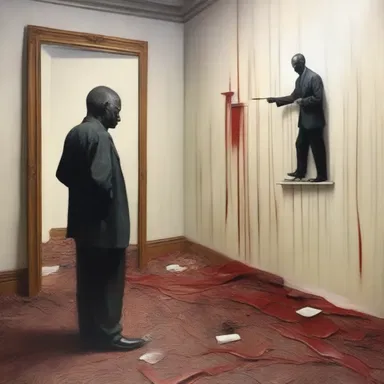 The painting depicted the consequences of irresponsibility, conveying a powerful message.