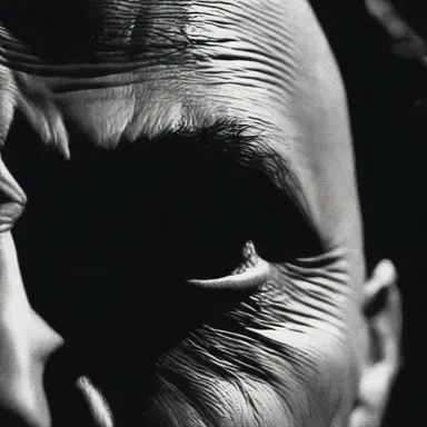In the horror movie, the villain had an eerie dichromatism that made their eyes appear completely black.