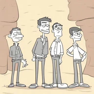 In the cartoon, the character's desertion from the team left his friends in a difficult situation.