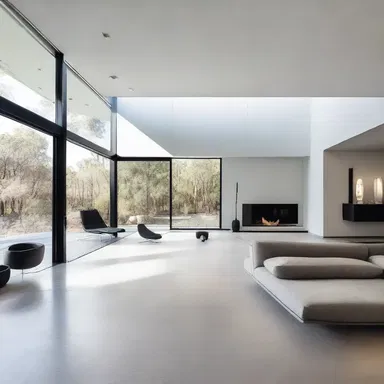 The minimalist style of the house featured the desertion of unnecessary ornamentation, resulting in a sleek and modern design.