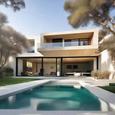The minimalist style of the house featured the desertion of unnecessary ornamentation, resulting in a sleek and modern design.