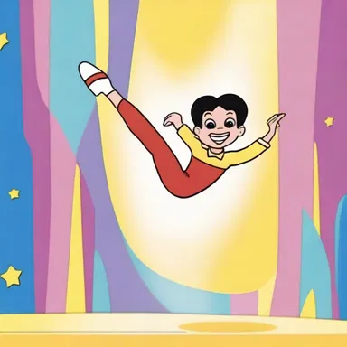 The animated TV show featured a gymnastic character who could perform incredible acrobatic moves.