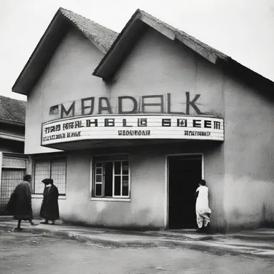 The village had only one cinema where the residents could watch movies.