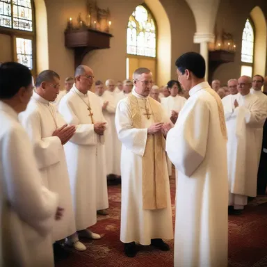 The priest quickly blessed the congregation with rapid movements of his hands.