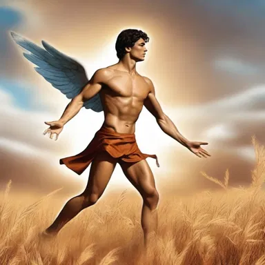 Hermes quickly dashed across the field with rapid movements, delivering messages to the gods.