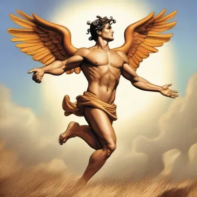 Hermes quickly dashed across the field with rapid movements, delivering messages to the gods.