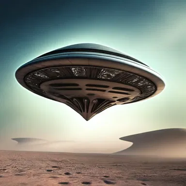 The alien spaceship quickly disappeared into the sky, moving with rapid movements beyond human comprehension.