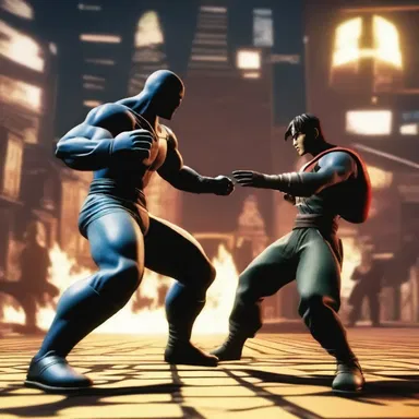 The protagonist quickly defeated the villain with rapid movements, showcasing their incredible combat skills.