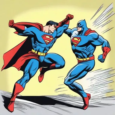 The superhero quickly saved the day, defeating the villain in just a few seconds.
