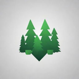 Generate a unique and captivating logo for a YouTube channel titled 'Forrest', showcasing elements of nature and forests in a modern design.