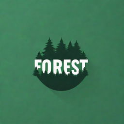 Generate a unique and captivating logo for a YouTube channel titled 'Forrest', showcasing elements of nature and forests in a modern design.