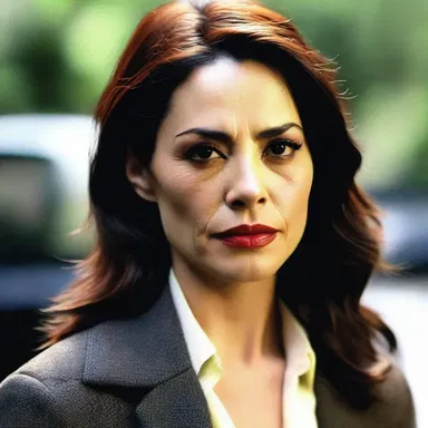 The actress's pogonion added character to her face and made her perfect for the role of a tough detective in the crime thriller movie.