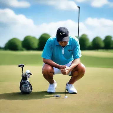The dedicated linksman prayed for guidance and strength before every golf match.