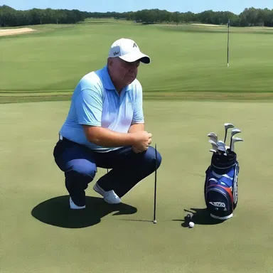 The dedicated linksman prayed for guidance and strength before every golf match.