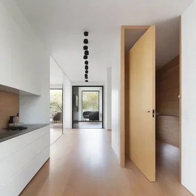 The minimalist house had a recondite layout with hidden doors and secret passages, adding an element of mystery to the design.