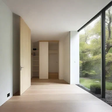 The minimalist house had a recondite layout with hidden doors and secret passages, adding an element of mystery to the design.