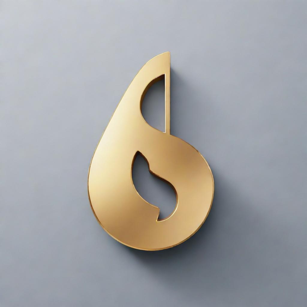 Illustrate a shiny music note icon that's gracefully sliding into a precisely carved notch.