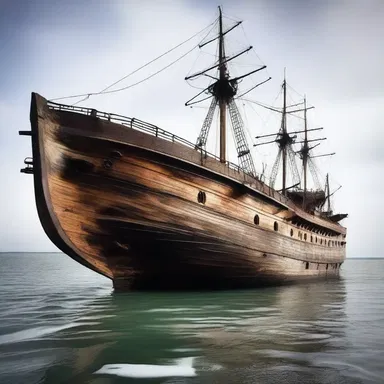 The fashion designer used the hull of an old ship as inspiration for the structure of his latest collection.