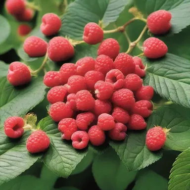 In the novel, the main character picked a ripe raspberry from the garden, leaving the hull behind.